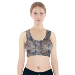 Deep Time Clouds Sports Bra With Pocket by LoolyElzayat