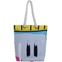 Purp Baby Bottle Full Print Rope Handle Tote (Small) View2