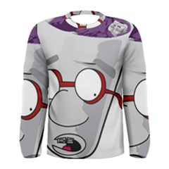 Purple Cup Nerd Men s Long Sleeve Tee by grimelab