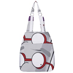 Purple Cup Nerd Center Zip Backpack