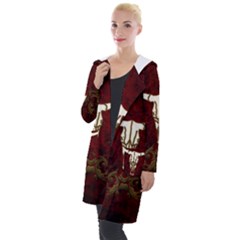 Awesome Cow Skeleton Hooded Pocket Cardigan