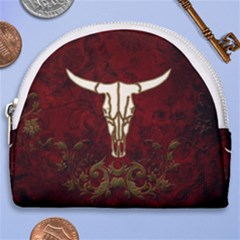 Awesome Cow Skeleton Horseshoe Style Canvas Pouch by FantasyWorld7