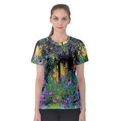 Hazy Morning Sunrise In My Rubio Garden Women s Sport Mesh Tee