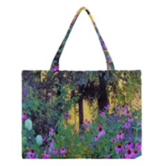 Hazy Morning Sunrise In My Rubio Garden Medium Tote Bag by myrubiogarden