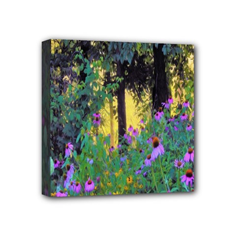 Hazy Morning Sunrise In My Rubio Garden Mini Canvas 4  X 4  (stretched) by myrubiogarden