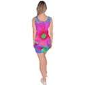 Psychedelic Pink And Red Hibiscus Flower Bodycon Dress View4