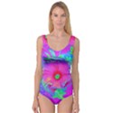 Psychedelic Pink And Red Hibiscus Flower Princess Tank Leotard  View1