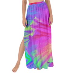 Psychedelic Pink And Red Hibiscus Flower Maxi Chiffon Tie-up Sarong by myrubiogarden