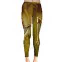 Wonderful Golden Harp On Vintage Background Inside Out Leggings View1