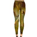 Wonderful Golden Harp On Vintage Background Inside Out Leggings View2