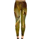 Wonderful Golden Harp On Vintage Background Inside Out Leggings View4