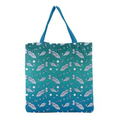 Under The Pea Paisley Pattern Grocery Tote Bag