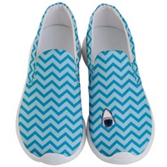 Chevron Shark Pattern Men s Lightweight Slip Ons by emilyzragz