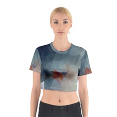 Triangle Geometry Trigonometry Cotton Crop Top by Mariart