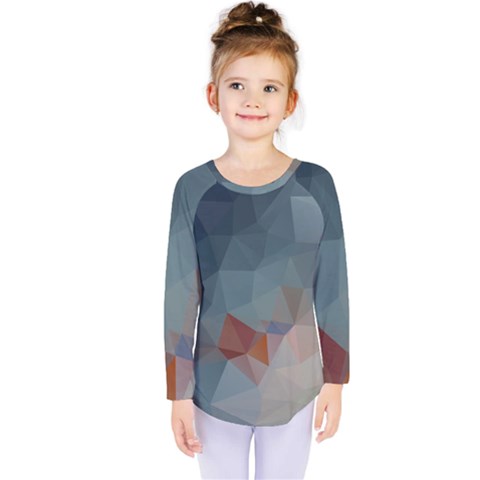 Triangle Geometry Trigonometry Kids  Long Sleeve Tee by Mariart