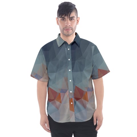 Triangle Geometry Trigonometry Men s Short Sleeve Shirt by Mariart