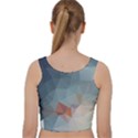 Triangle Geometry Trigonometry Velvet Racer Back Crop Top View2