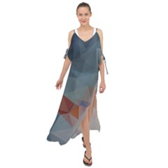 Triangle Geometry Trigonometry Maxi Chiffon Cover Up Dress