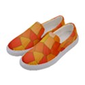 Background Pattern Orange Mosaic Women s Canvas Slip Ons View2