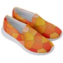 Background Pattern Orange Mosaic Women s Lightweight Slip Ons View3