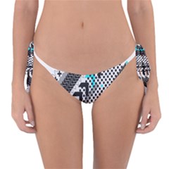 Green Geometric Abstract Reversible Bikini Bottom