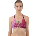 Wonderful Hearts With Floral Elements Back Web Sports Bra View1