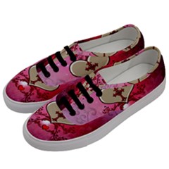 Wonderful Hearts With Floral Elements Men s Classic Low Top Sneakers by FantasyWorld7