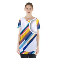 Vector Geometric Polygons And Circles Skirt Hem Sports Top by Mariart