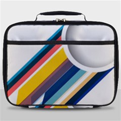 Vector Geometric Polygons And Circles Full Print Lunch Bag