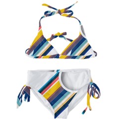 Vector Geometric Polygons And Circles Kids  Classic Bikini Set