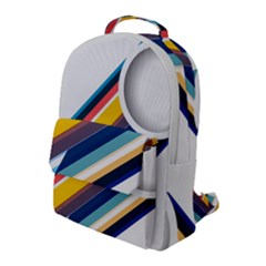 Vector Geometric Polygons And Circles Flap Pocket Backpack (large)