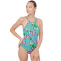 Hawaii Vibes High Neck One Piece Swimsuit View1