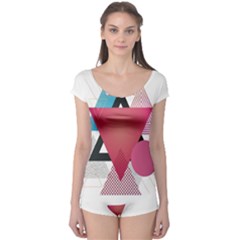 Geometric Line Patterns Boyleg Leotard  by Mariart