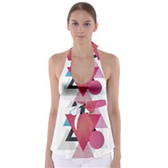 Geometric Line Patterns Babydoll Tankini Top by Mariart