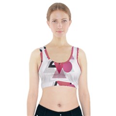 Geometric Line Patterns Sports Bra With Pocket by Mariart