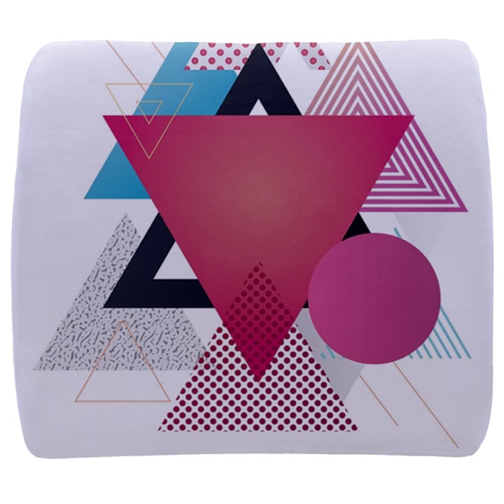 Geometric Line Patterns Back Support Cushion