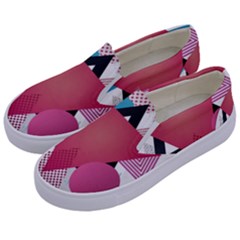 Geometric Line Patterns Kids  Canvas Slip Ons by Mariart