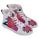 Geometric Line Patterns Men s Hi-Top Skate Sneakers View3