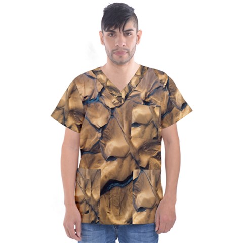 Mud Muddy Men s V-neck Scrub Top by Mariart