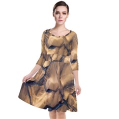 Mud Muddy Quarter Sleeve Waist Band Dress