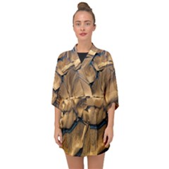 Mud Muddy Half Sleeve Chiffon Kimono