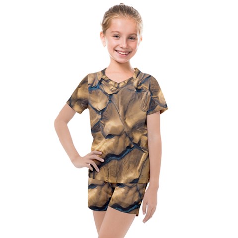 Mud Muddy Kids  Mesh Tee And Shorts Set by Mariart