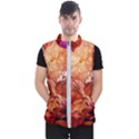 Flower Power, Colorful Floral Design Men s Puffer Vest View1