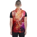 Flower Power, Colorful Floral Design Men s Puffer Vest View2