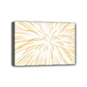 Yellow Firework Transparent Mini Canvas 6  x 4  (Stretched) View1