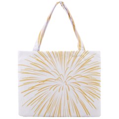 Yellow Firework Transparent Mini Tote Bag by Mariart