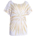 Yellow Firework Transparent Women s Oversized Tee View1