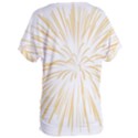 Yellow Firework Transparent Women s Oversized Tee View2