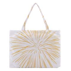 Yellow Firework Transparent Medium Tote Bag by Mariart