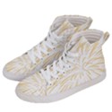 Yellow Firework Transparent Men s Hi-Top Skate Sneakers View2